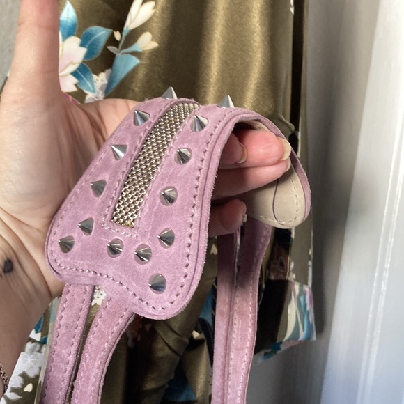 3.1 Phillip Lim Lavender Genuine Suede Studded Handbag - Picture 7 of 15